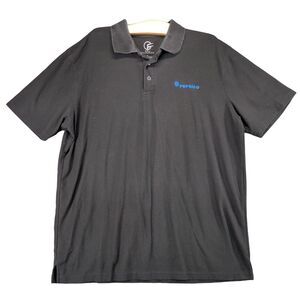 CFJ Pepsico Pepsi Polo Shirt Mens XL Short Sleeve Black Regular Fit Cotton Blend